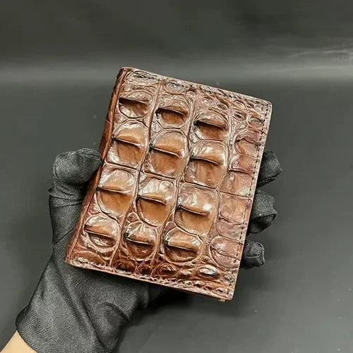 DRAVEN — Crocodile Genuine Leather Wallet Men Short Luxury Design