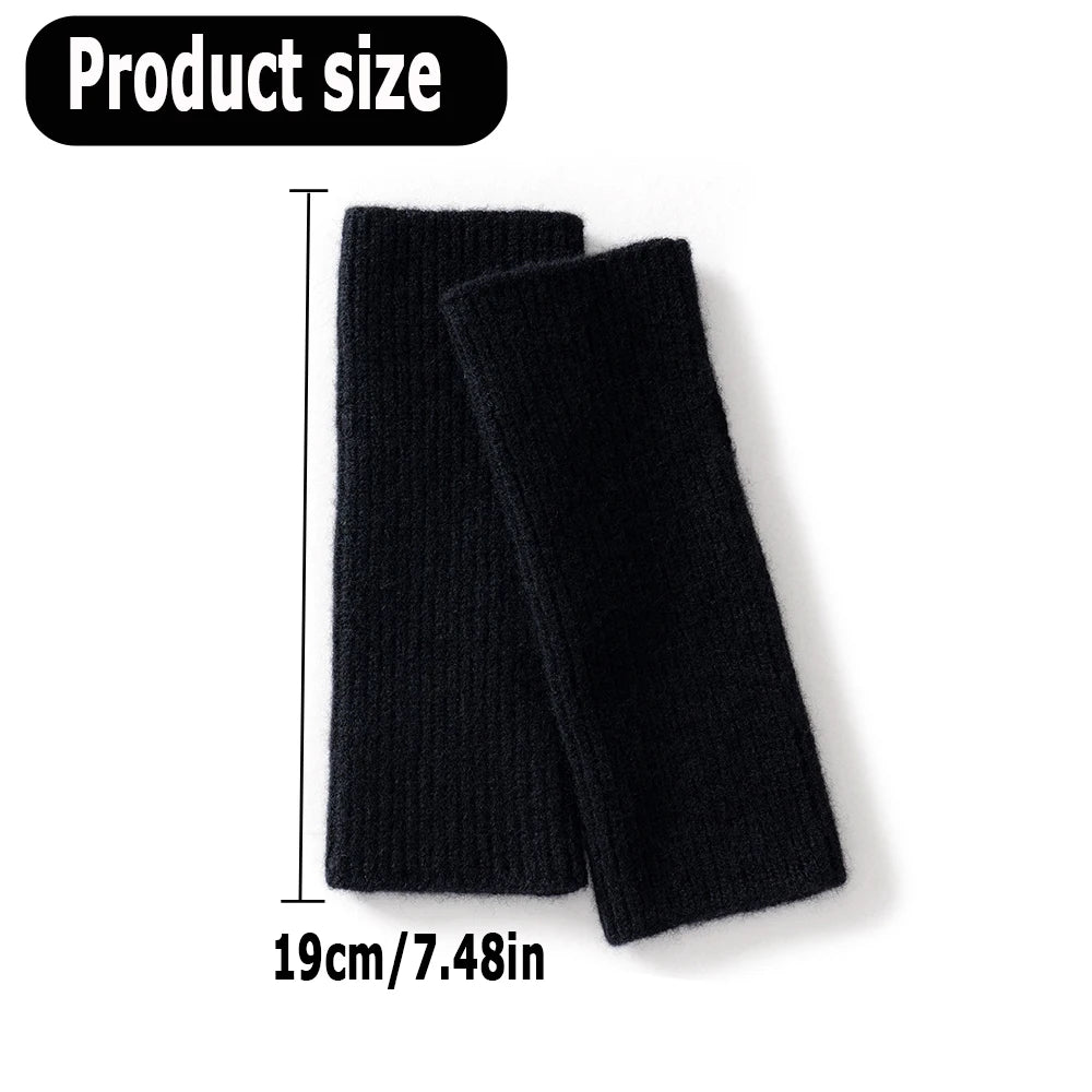 Plush Half Finger Gloves – Women’s Warm Winter Style – Elegant Men's Accessory | Accessorio Uomo Elegante