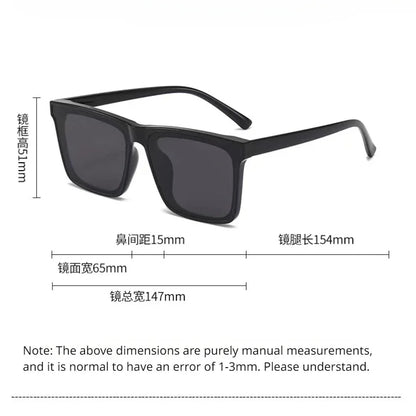 Minimal Square Luxury Sunglasses – Unisex Fashion Shades – Elegant Men's Accessory | Accessorio Uomo Elegante