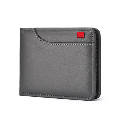 Classic Leather Bifold Wallet Men Business Short Design – Elegant Men's Accessory | Accessorio Uomo Elegante