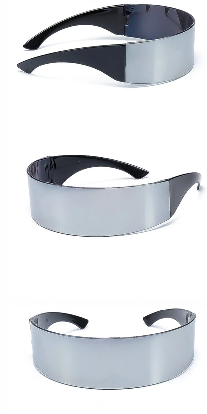 Futuristic Tech Sunglasses – Y2K Visor Style – Elegant Men's Accessory | Accessorio Uomo Elegante