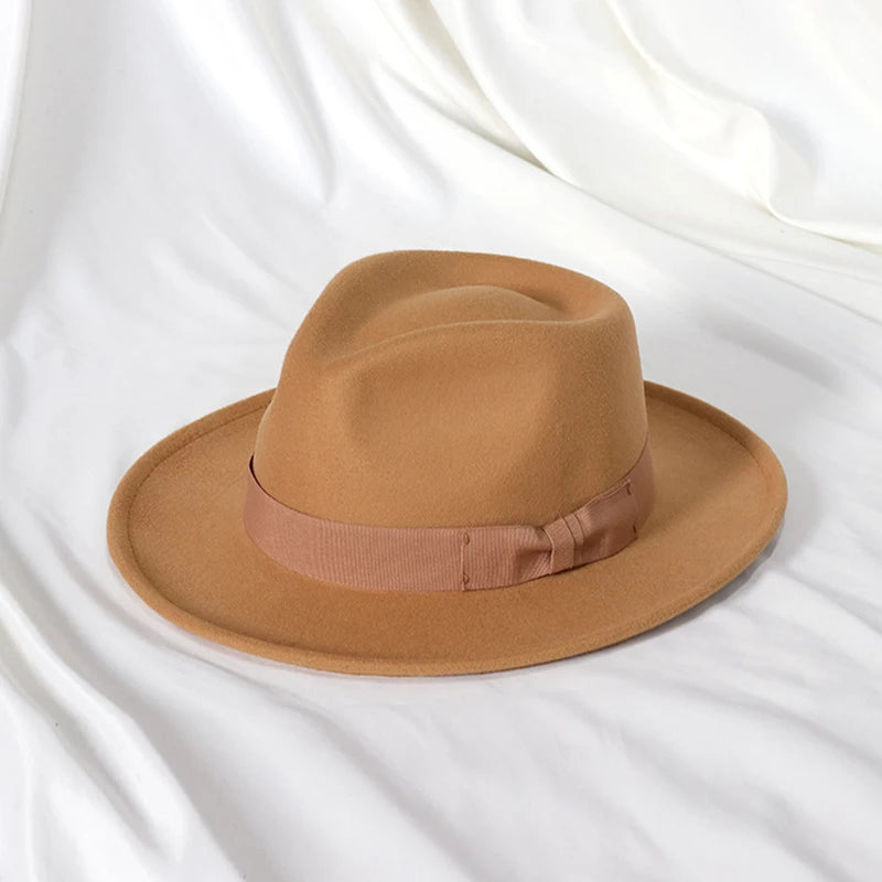 DRAVEN — Elegant Wool Fedora – Unisex Classic Jazz Hat
