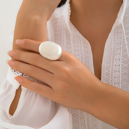 Chunky Irregular Geometric Metal Ring – Elegant Men's Accessory | Accessorio Uomo Elegante