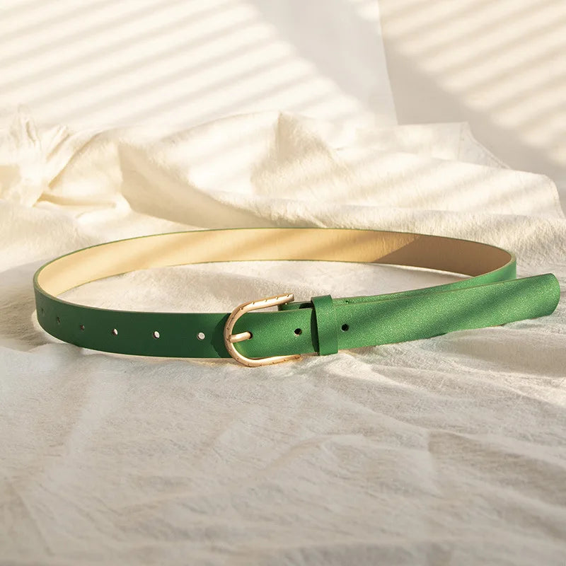 Women's Glossy Belt Casual Versatile Basic Style – Elegant Men's Accessory | Accessorio Uomo Elegante