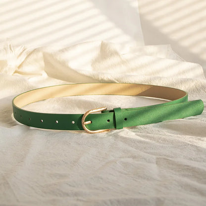 Women's Glossy Belt Casual Versatile Basic Style – Elegant Men's Accessory | Accessorio Uomo Elegante