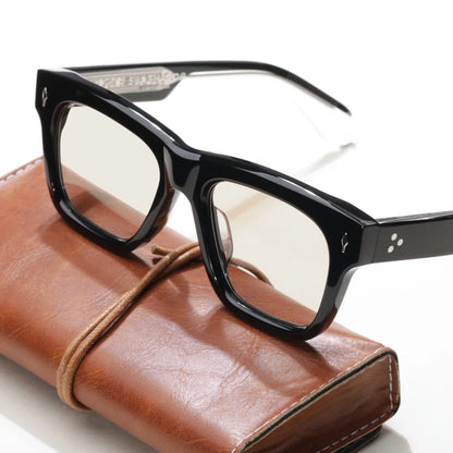 Handmade Square Sunglasses – Luxury Acetate Design – Elegant Men's Accessory | Accessorio Uomo Elegante