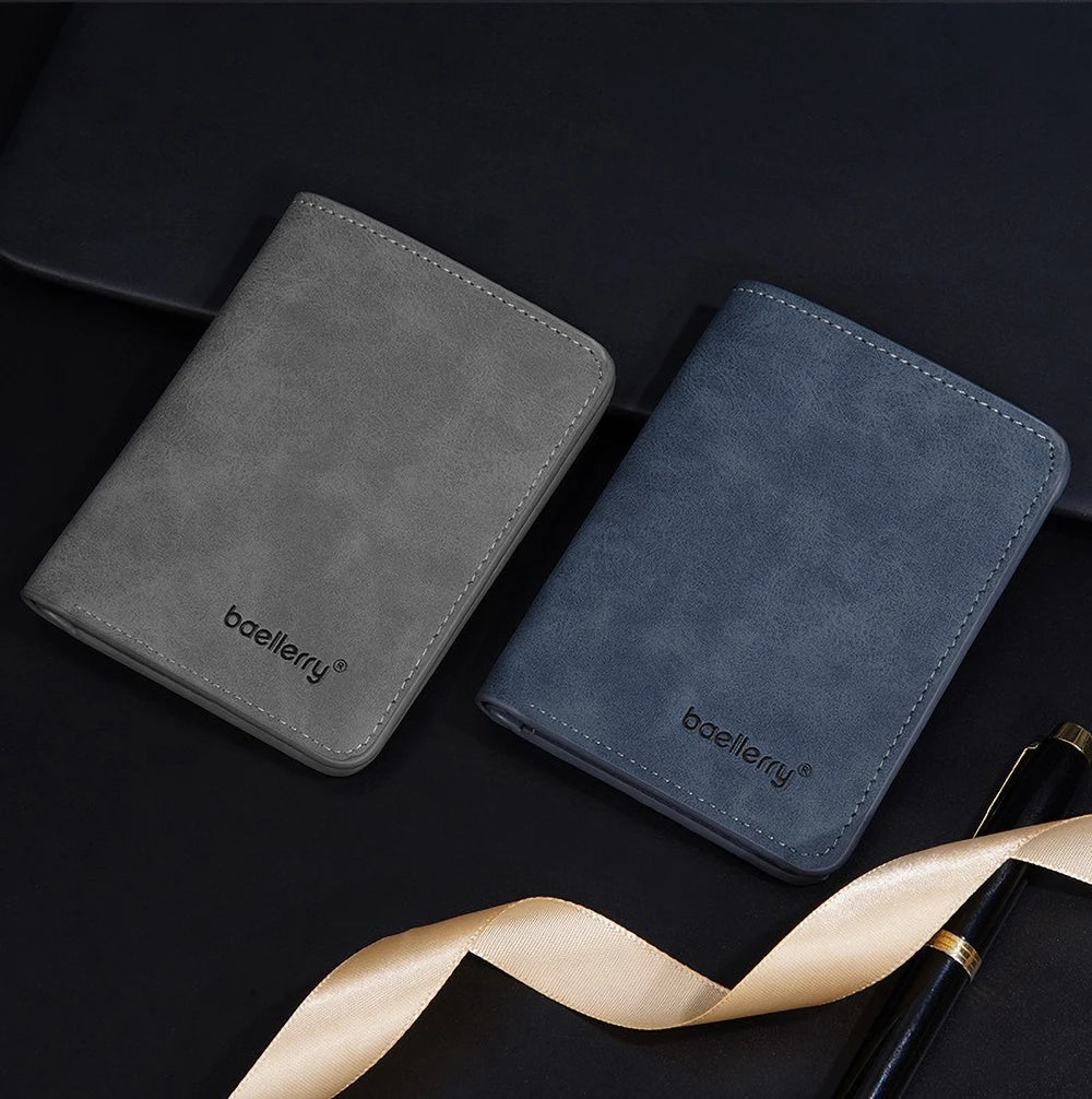 DRAVEN — Baellerry PU Leather Wallet Men Minimalist Money Clip