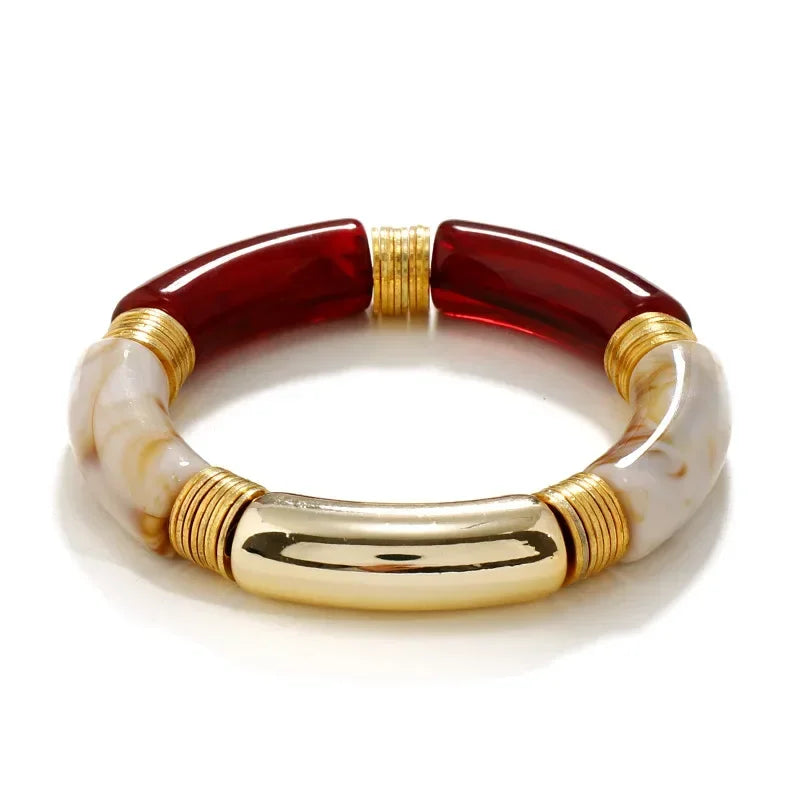 DRAVEN — Retro Resin Stretch Bracelet