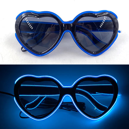 Neon Glow Party Sunglasses – LED Light-Up Style