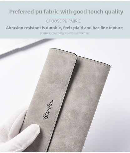 Long Wallet Unisex 2025 Buckle Thin Card Holder – Elegant Men's Accessory | Accessorio Uomo Elegante