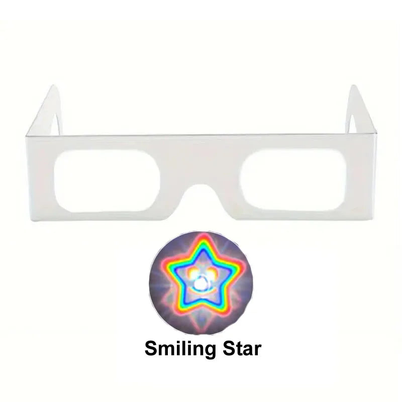 DRAVEN — Diffraction Party Glasses – Love & Firework Light Show Set (5PCS)