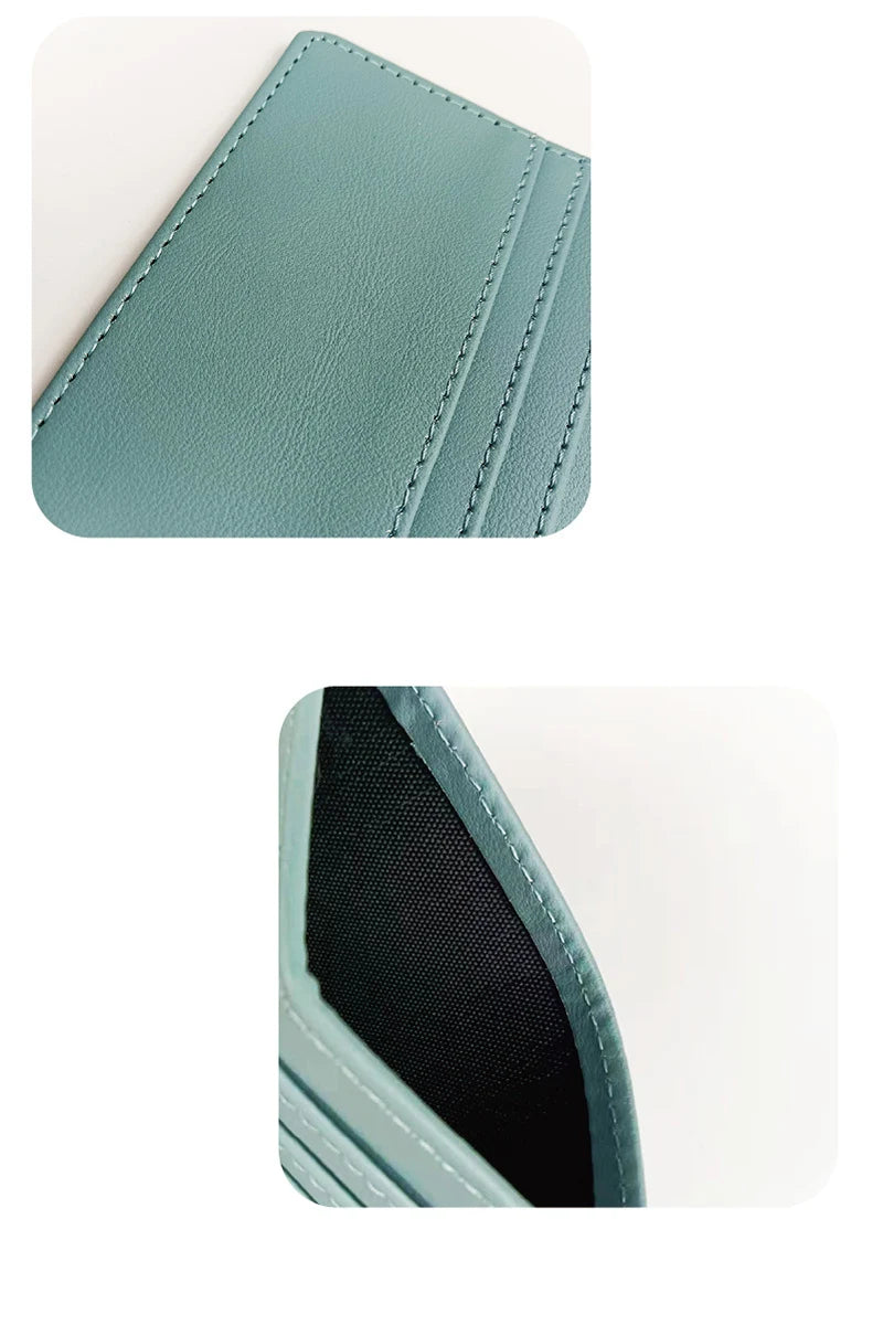 DRAVEN — PU Leather ID Card Holder Slim Multi Slot Wallet