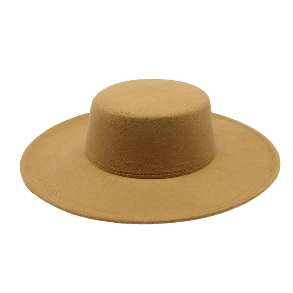 DRAVEN — Classic Black Felt Fedora – Wide Brim Vintage Hat