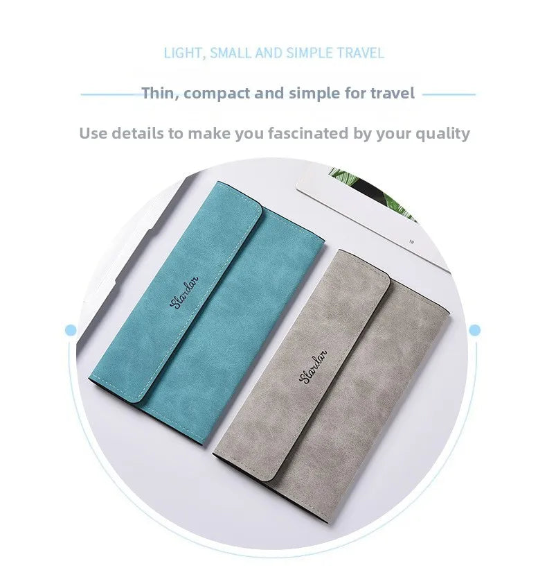 Long Wallet Unisex 2025 Buckle Thin Card Holder – Elegant Men's Accessory | Accessorio Uomo Elegante