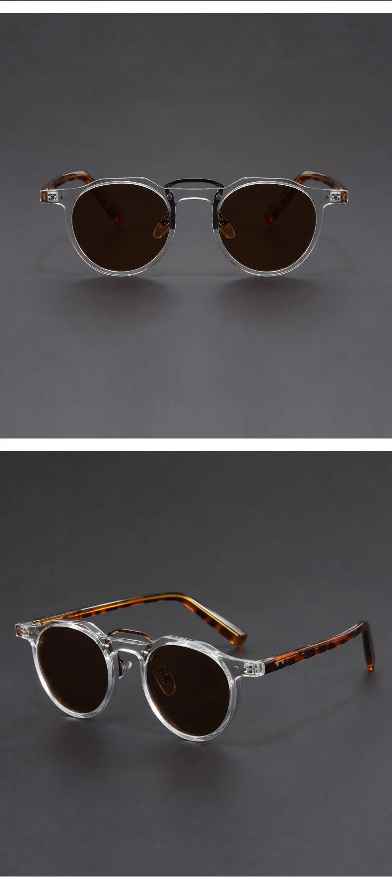 Vintage Round Sunglasses – Classic Punk Retro Shades – Elegant Men's Accessory | Accessorio Uomo Elegante