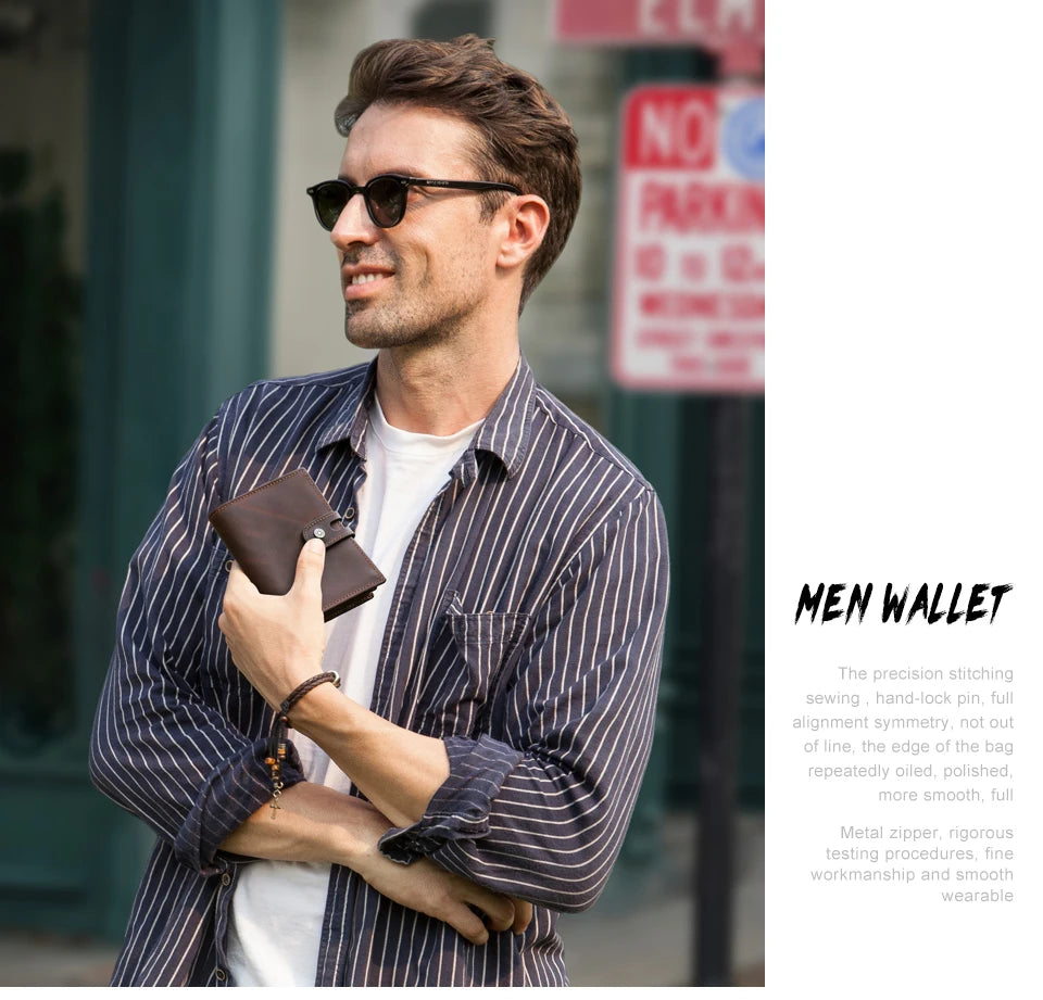 DRAVEN — Leather Airtag Wallet Men RFID Aluminum Card Holder