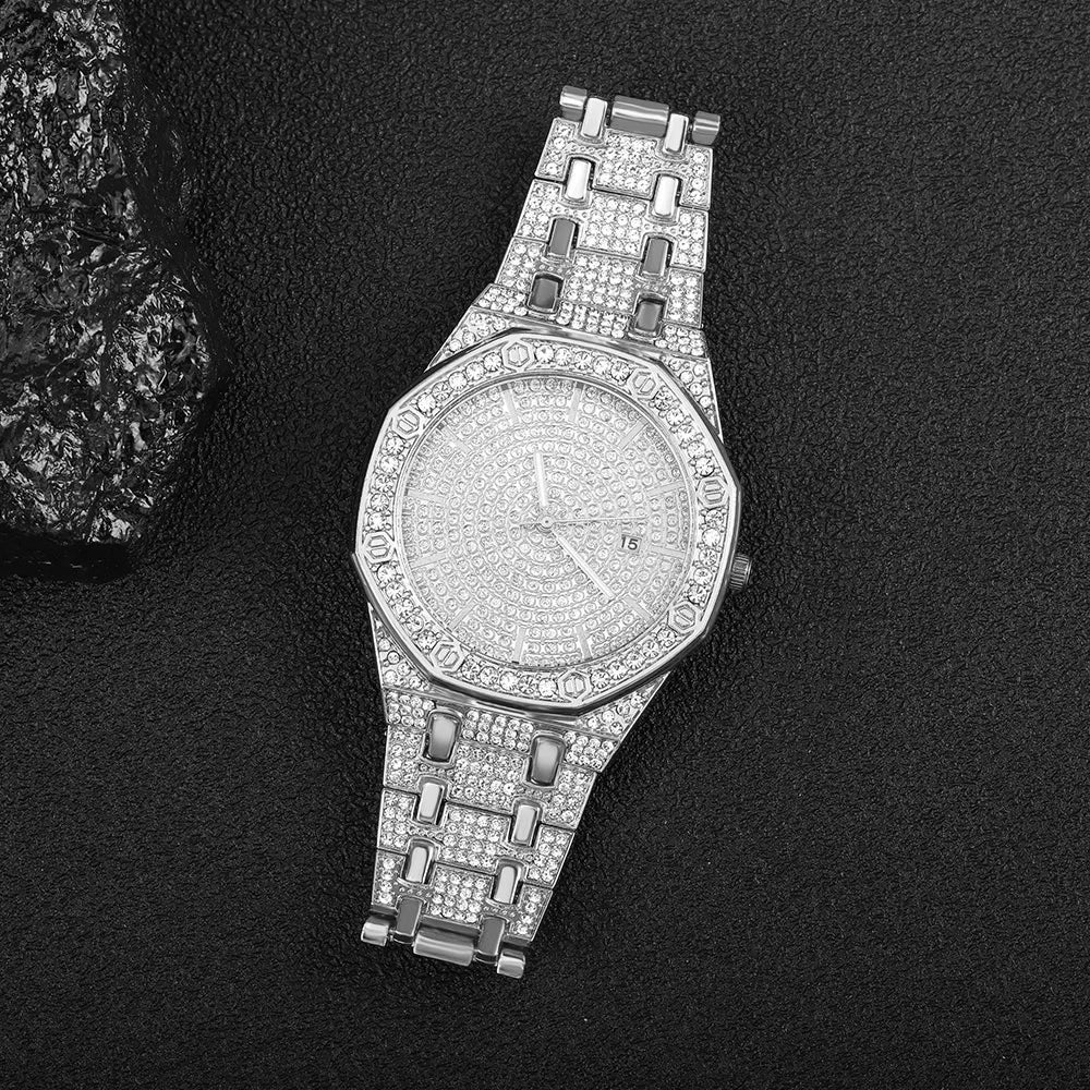 DRAVEN — Royal Heat – Men’s Gold Crystal-Detail Luxury Watch