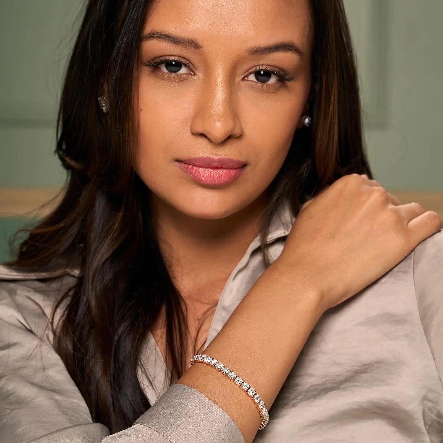 4MM Moissanite Tennis Bracelet – Elegant Men's Accessory | Accessorio Uomo Elegante