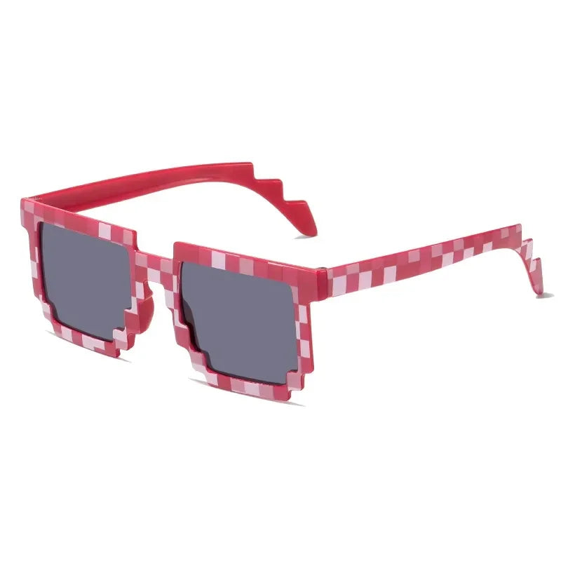 DRAVEN — Pixel Mosaic Sunglasses – Gamer Retro Style