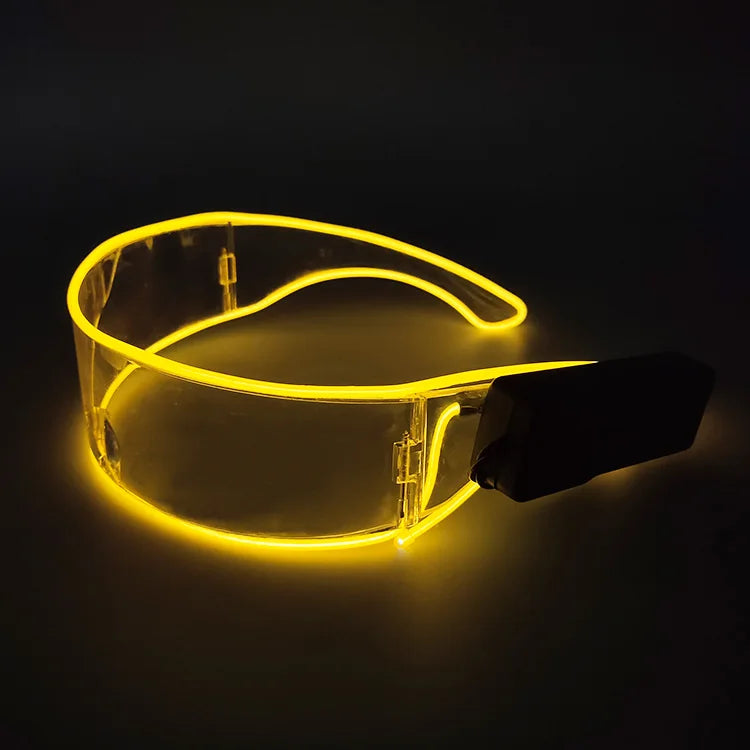 DRAVEN — Robot LED Party Sunglasses – Futuristic Nightclub Style