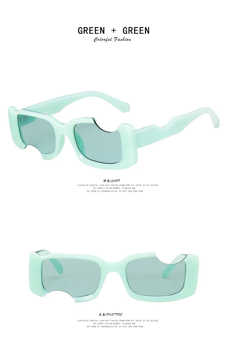 Notch Square Sunglasses – Vintage UV Eyewear – Elegant Men's Accessory | Accessorio Uomo Elegante