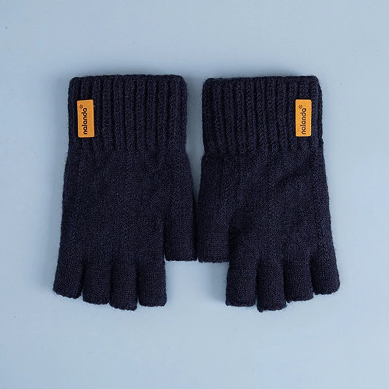 DRAVEN — Knitted Fingerless Gloves – Unisex Winter Street Style