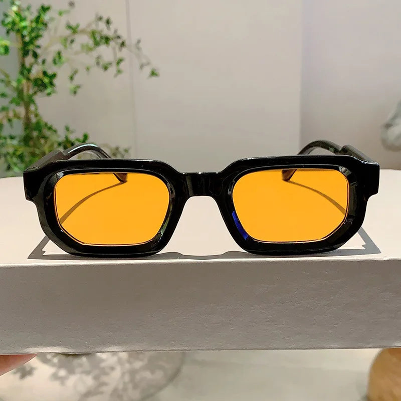 DRAVEN — Vintage Rectangle Sunglasses – Luxury Retro Design