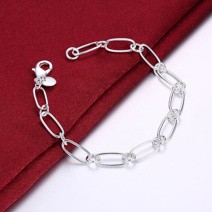 925 Sterling Silver Chain Bracelet – Elegant Men's Accessory | Accessorio Uomo Elegante