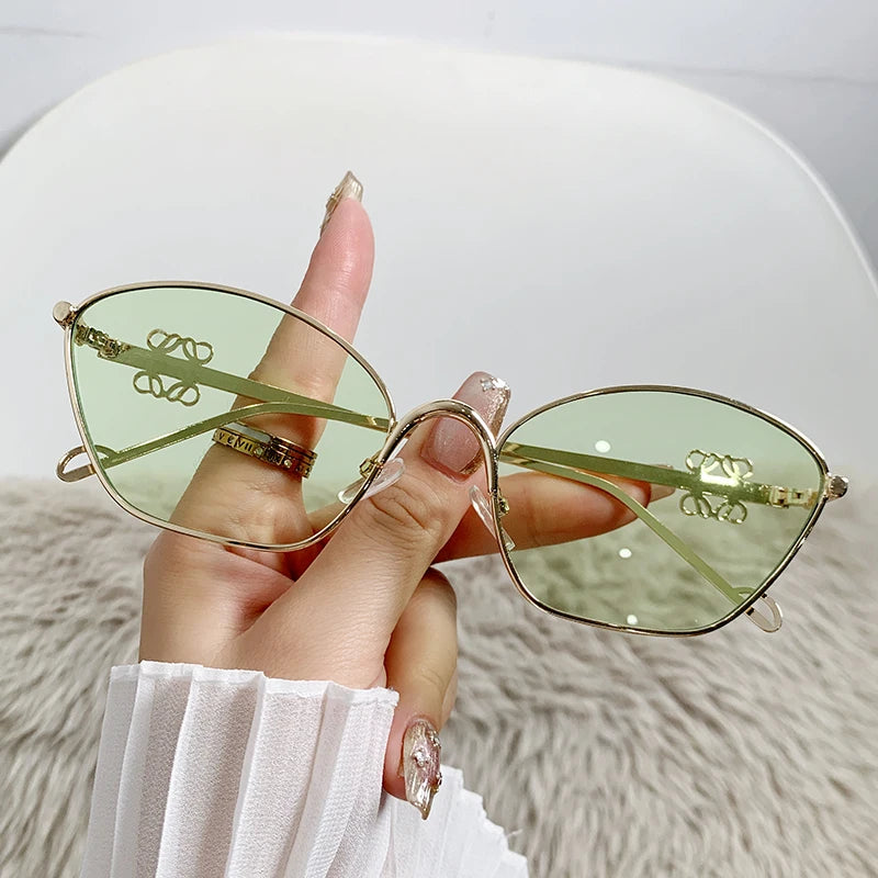 DRAVEN — Metal Cat-Eye Sunglasses – Trendy Street Style