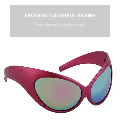 Retro Futuristic Sunglasses – Steampunk Y2K Style – Elegant Men's Accessory | Accessorio Uomo Elegante