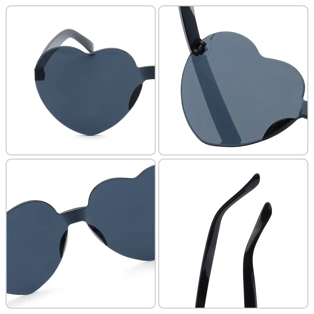 DRAVEN — Red Heart Sunglasses – Retro Designer Cat Eye UV400 Eyewear