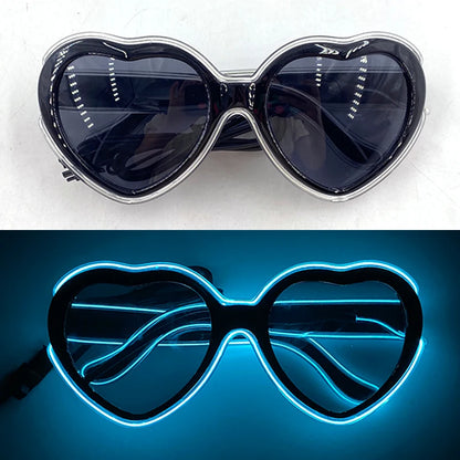 Neon Glow Party Sunglasses – LED Light-Up Style