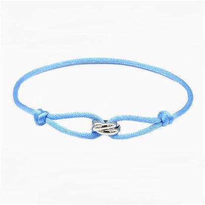 Unisex Rope Bracelet with Metal Buckle