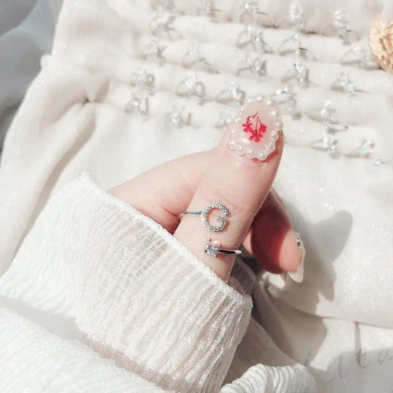 DRAVEN — Alphabet Initial Zircon Ring