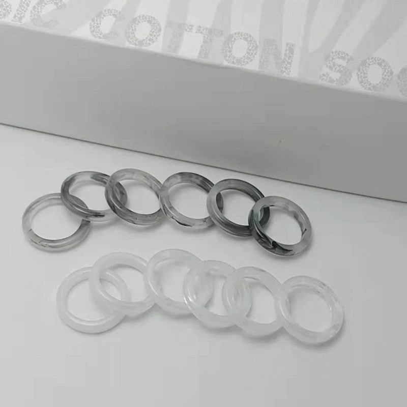 DRAVEN — 2PCS Colorful Resin Ring Set