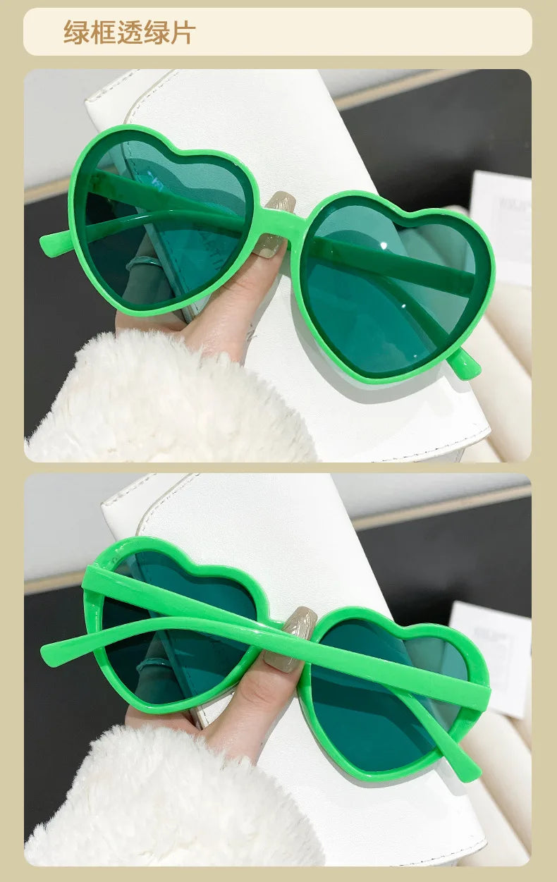 Heart Cat Eye Sunglasses – Retro Love Frame UV400 Shades – Elegant Men's Accessory | Accessorio Uomo Elegante