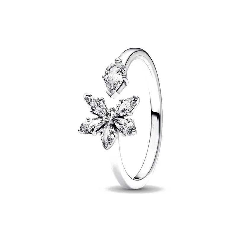 DRAVEN — Silver Heart & Pearl Rose Ring