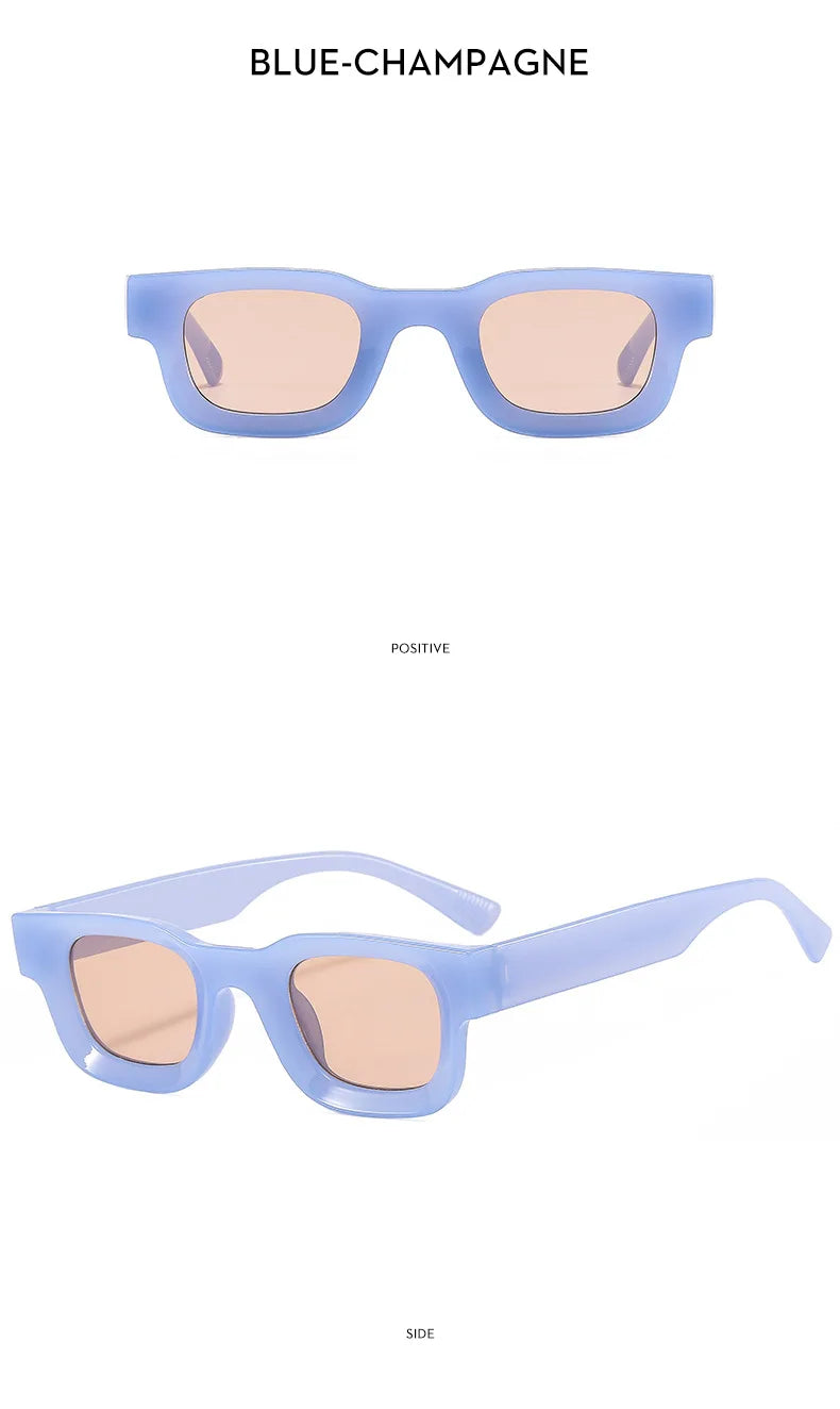 DRAVEN — Retro Rectangle Sunglasses –  Y2K Designer UV400 Eyewear