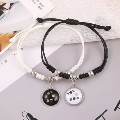 Star Charm Couple Rope Bracelets – Elegant Men's Accessory | Accessorio Uomo Elegante