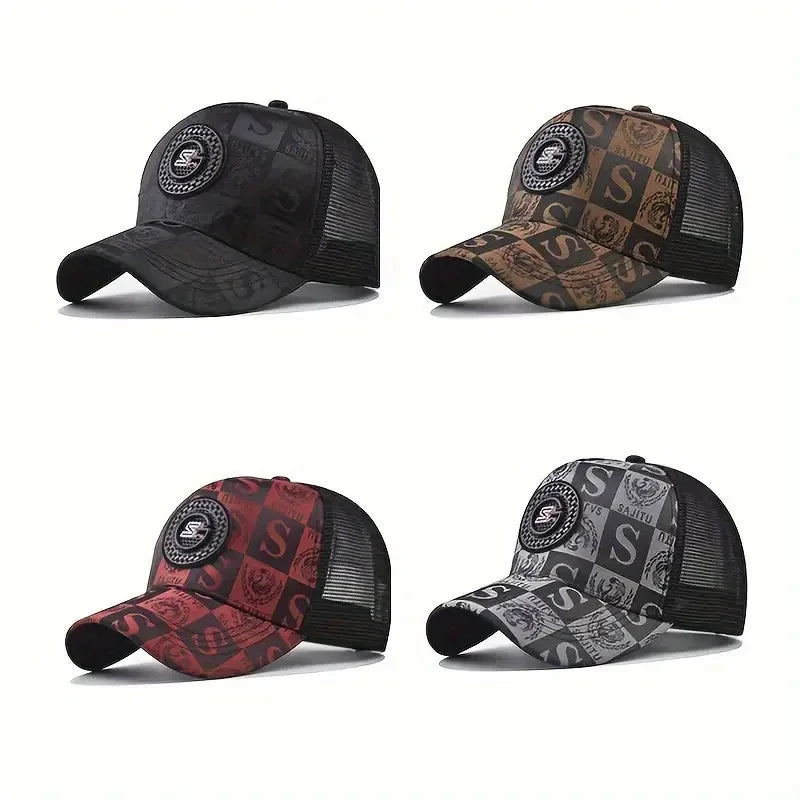 DRAVEN — 2025 Luxury Mesh Baseball Cap – Breathable Streetwear Trucker Hat for Men & Women