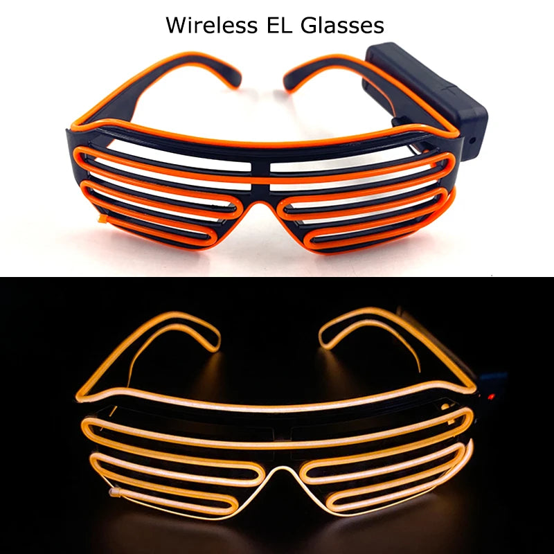 DRAVEN — Wireless LED Glow Sunglasses – Carnival Party Style