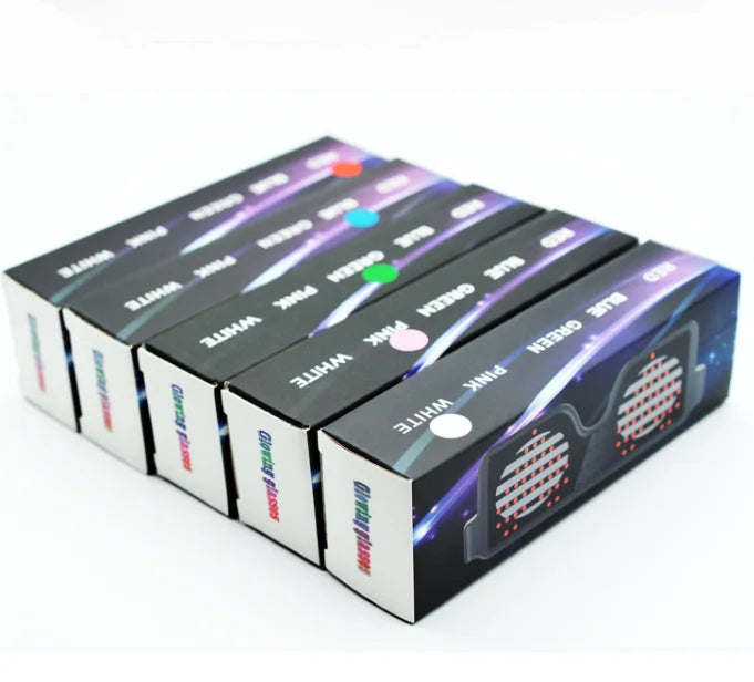 DRAVEN — LED Flashing Sunglasses – Party Glow Style