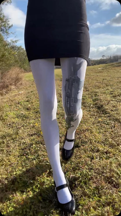 Y2K Harajuku Long Socks – Punk Letter Print Street Style