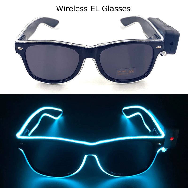 DRAVEN — Wireless LED Glow Sunglasses – Carnival Party Style