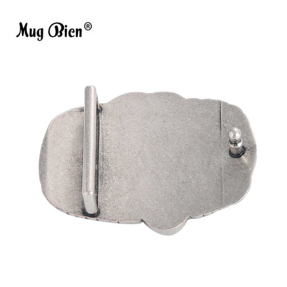 Elephant Alloy Belt Buckle Men Western Handmade Design – Elegant Men's Accessory | Accessorio Uomo Elegante