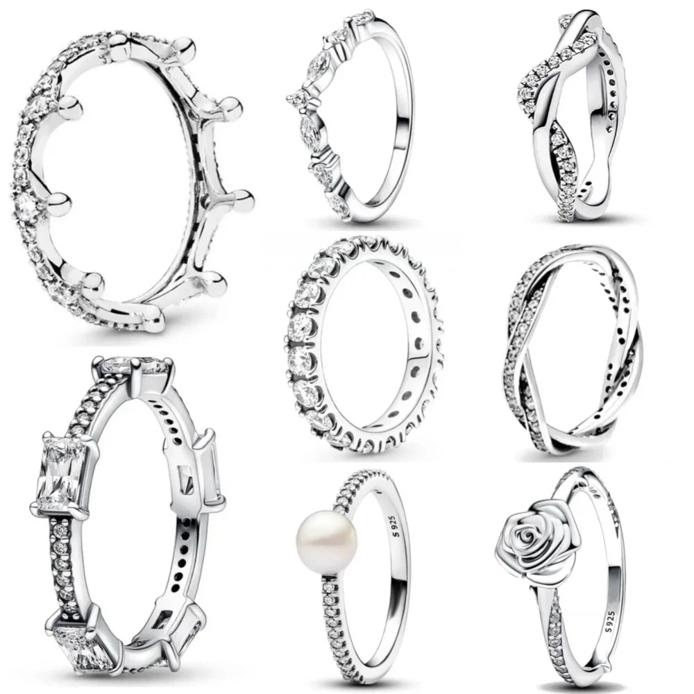 DRAVEN — Silver Heart & Pearl Rose Ring