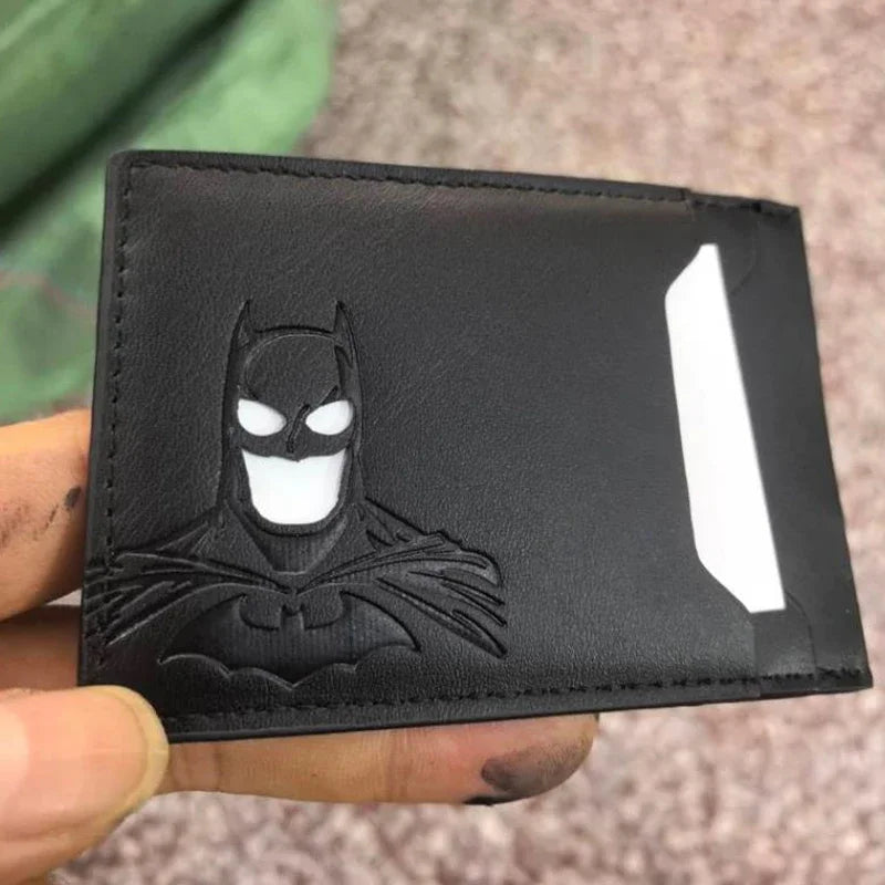 DRAVEN — Leather Superhero Wallet 2025 Bat Mask Card Holder