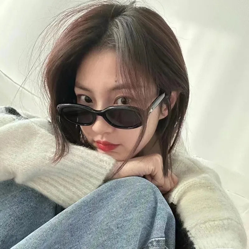 DRAVEN — Small Oval Leopard Sunglasses – Vintage Y2K Chic