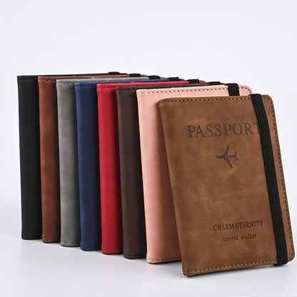 PU Leather Travel Wallet Men Passport Card Holder – Elegant Men's Accessory | Accessorio Uomo Elegante