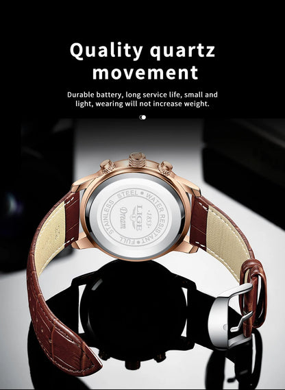 Defining Elegance – Men’s Business Quartz Watch with Luminous Waterproof Design – Elegant Men's Accessory | Accessorio Uomo Elegante